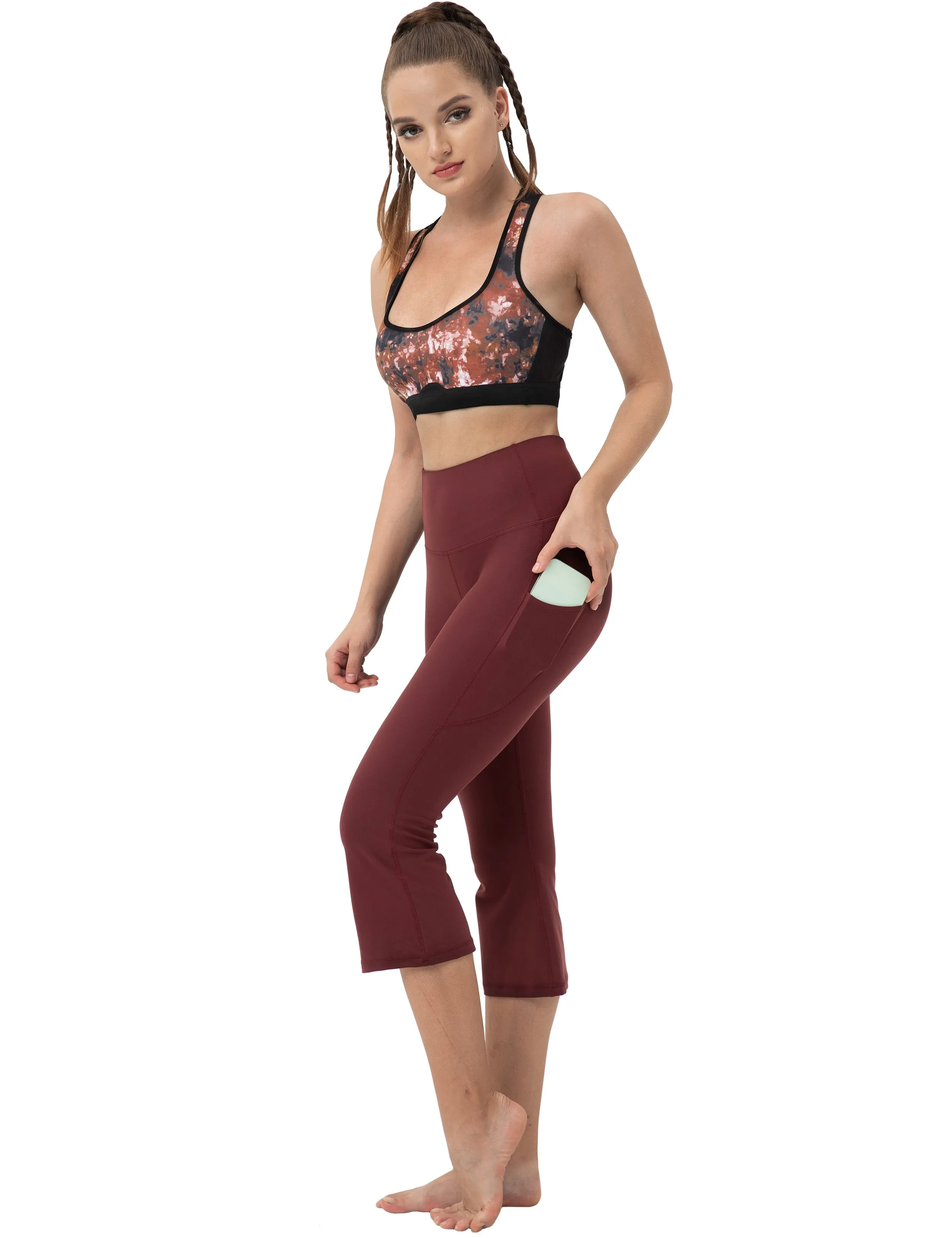 20" Side Pocket Wide Leg Capris_Pilates