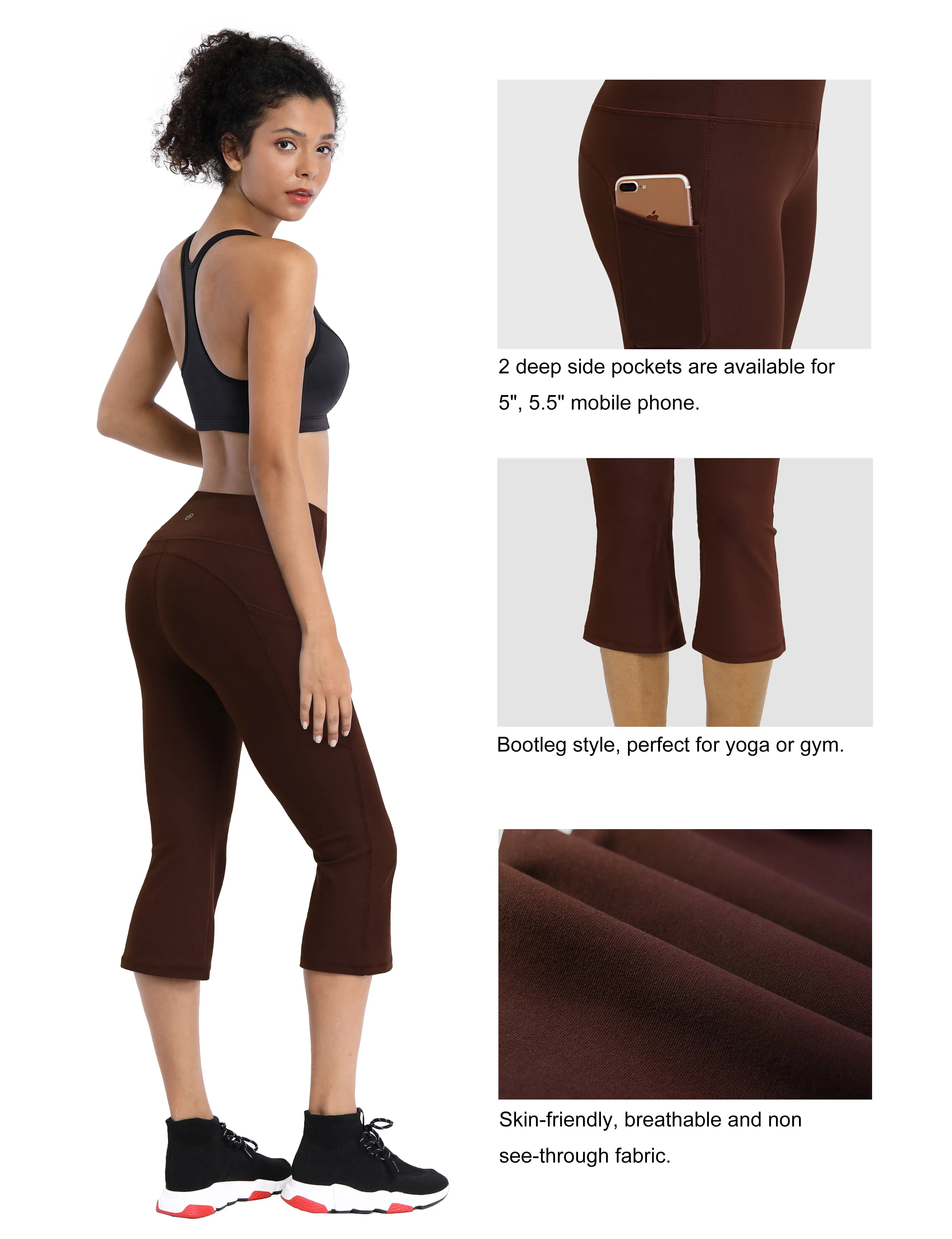 20" Side Pocket Wide Leg Capris_Pilates