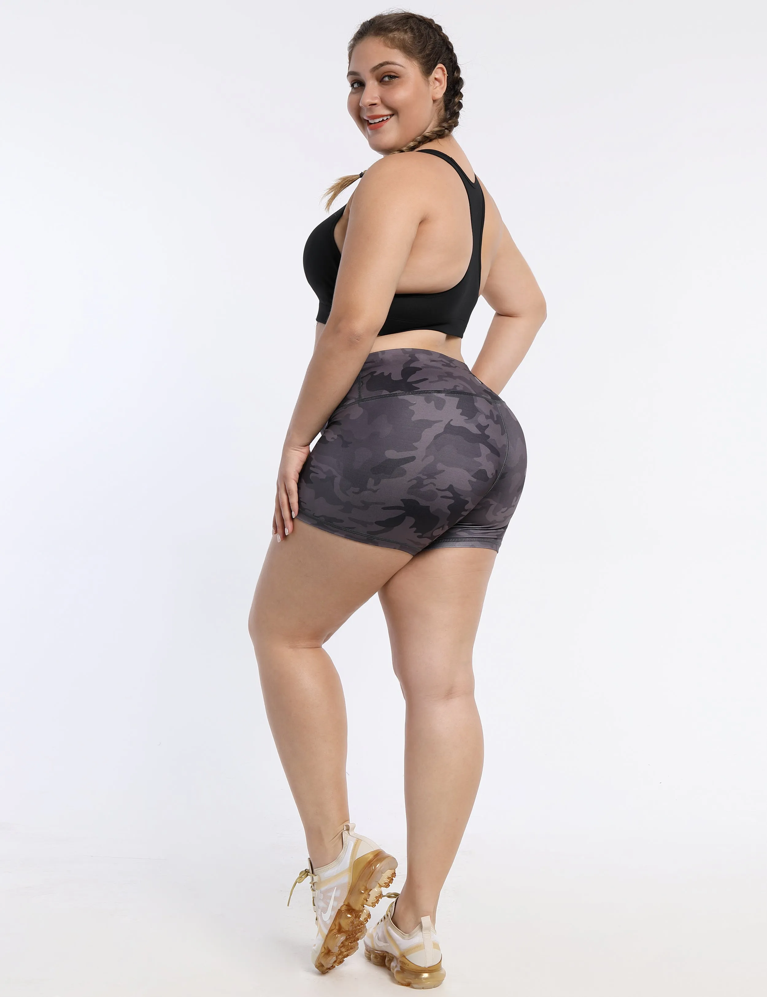 2.5" Printed Pilates Shorts  BlackCamo_Pilates