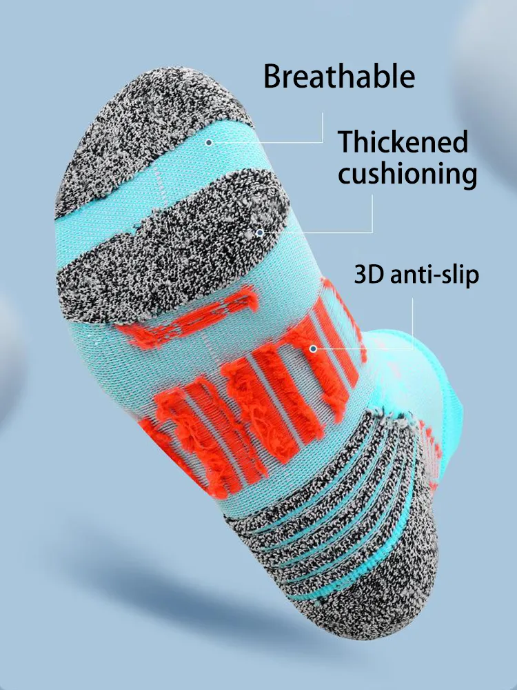 4 Pairs of Breathable and Quick-drying Professional Running Short Sports Socks