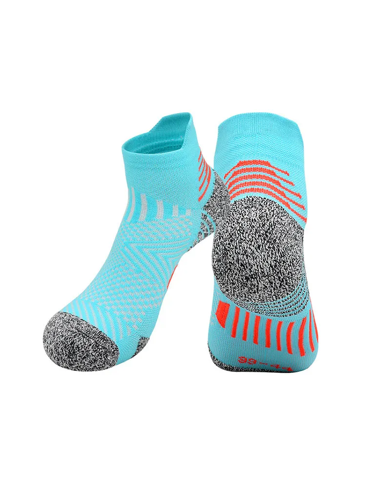 4 Pairs of Breathable and Quick-drying Professional Running Short Sports Socks