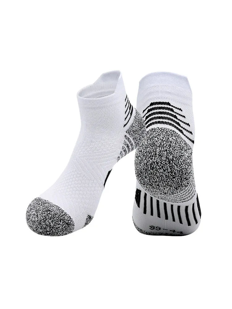 4 Pairs of Breathable and Quick-drying Professional Running Short Sports Socks
