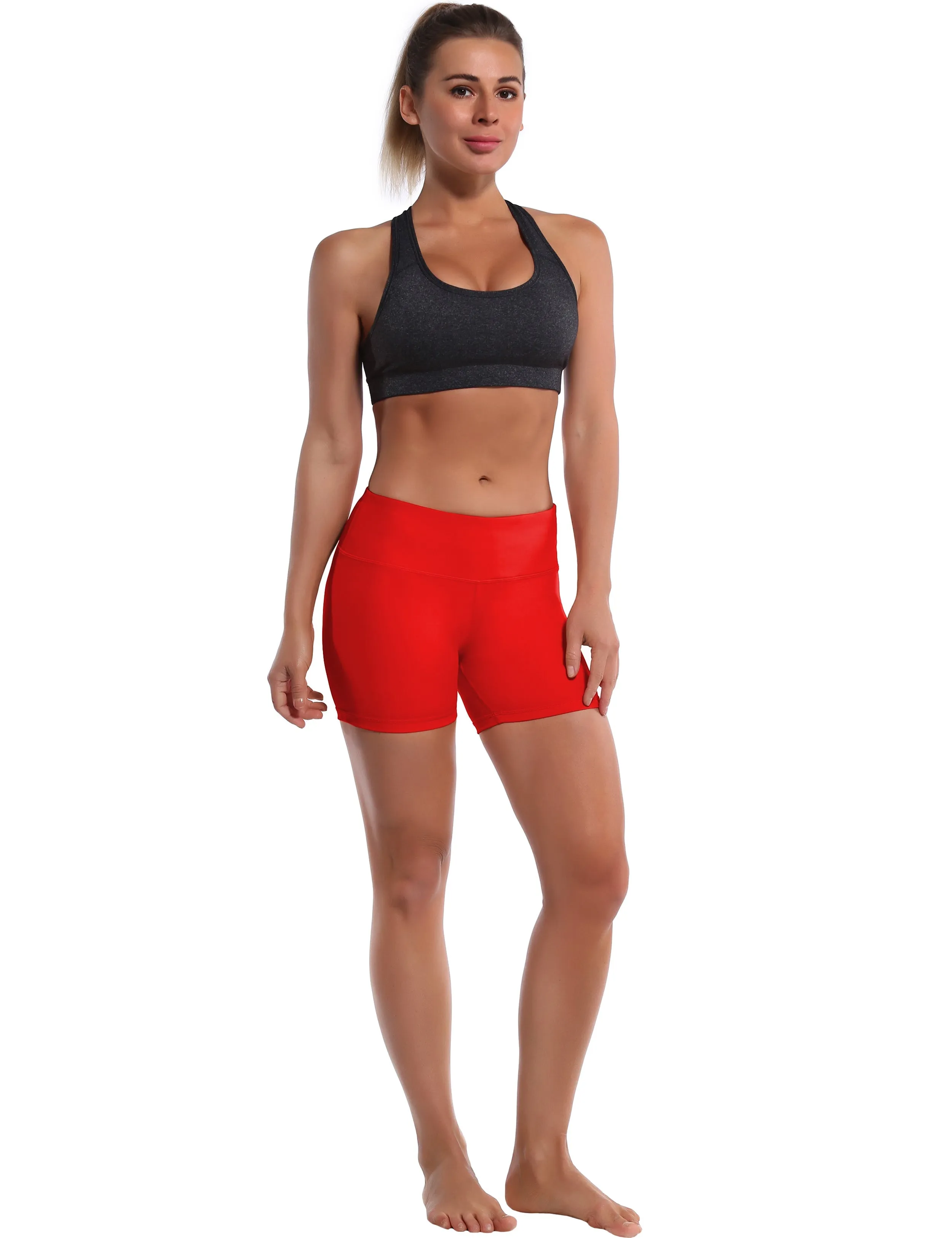 4" Pilates Shorts scarlet_Pilates
