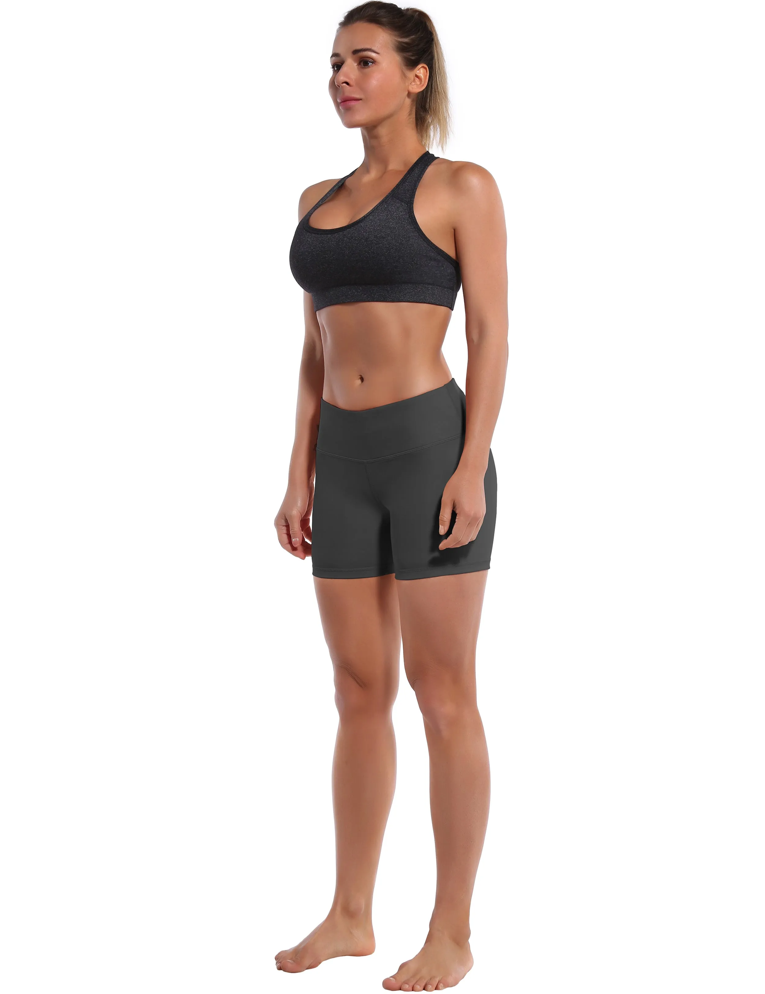 4" Pilates Shorts shadowcharcoal_Pilates