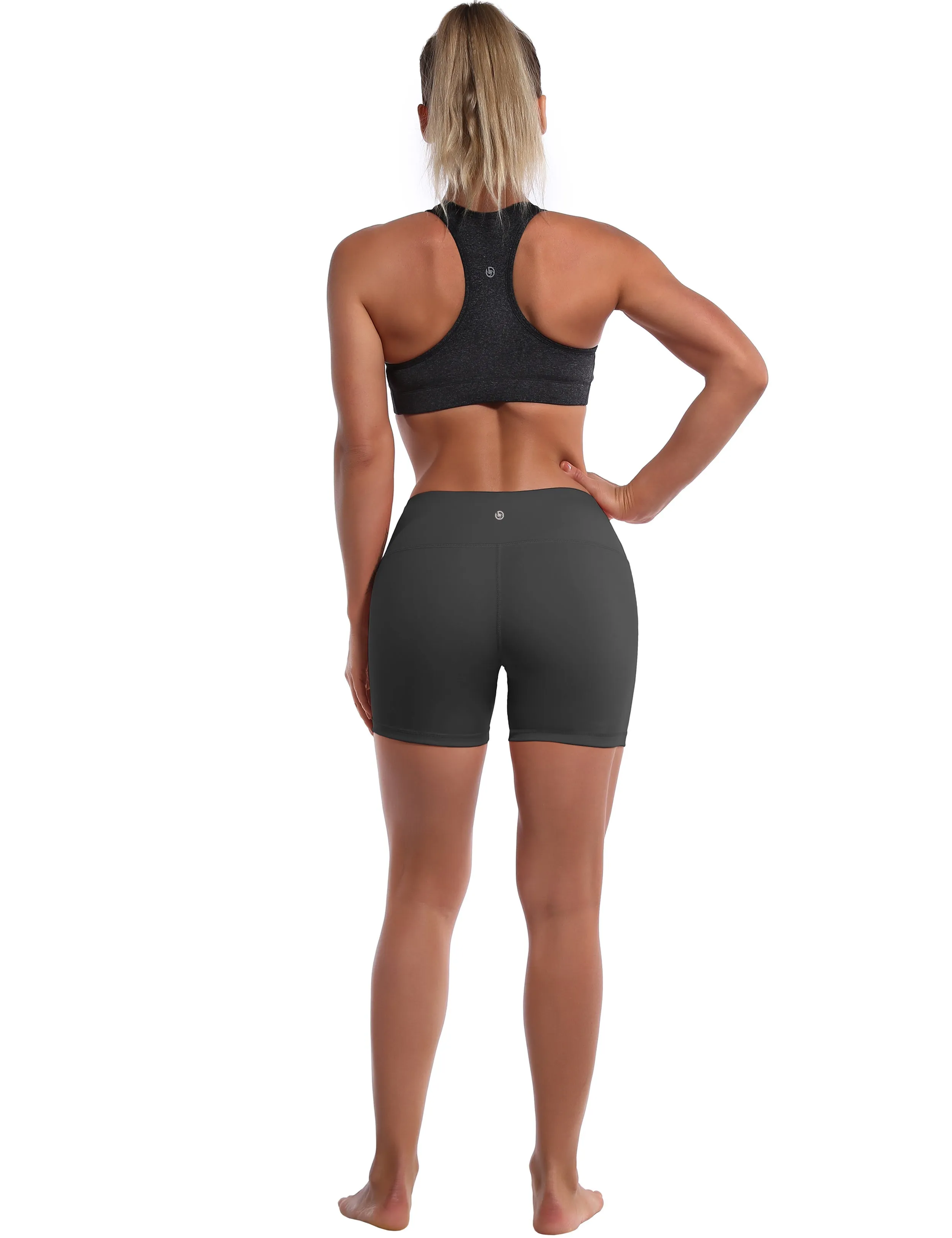 4" Pilates Shorts shadowcharcoal_Pilates