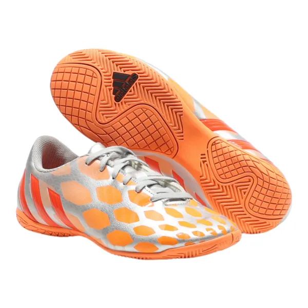 ADIDAS Predito Football Sneaker Trainers Silver Synthetic Womens UK 6.5
