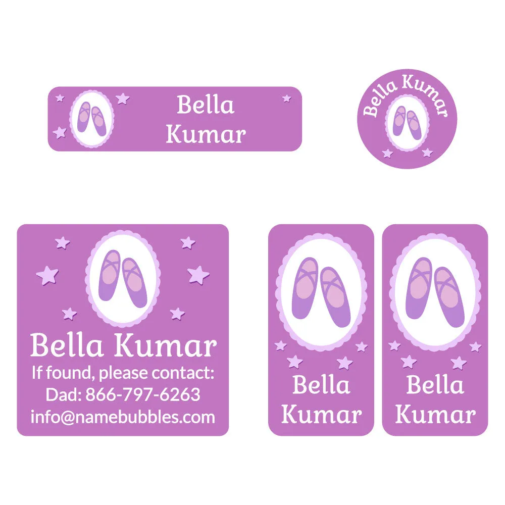 Ballet Sports Labels Pack