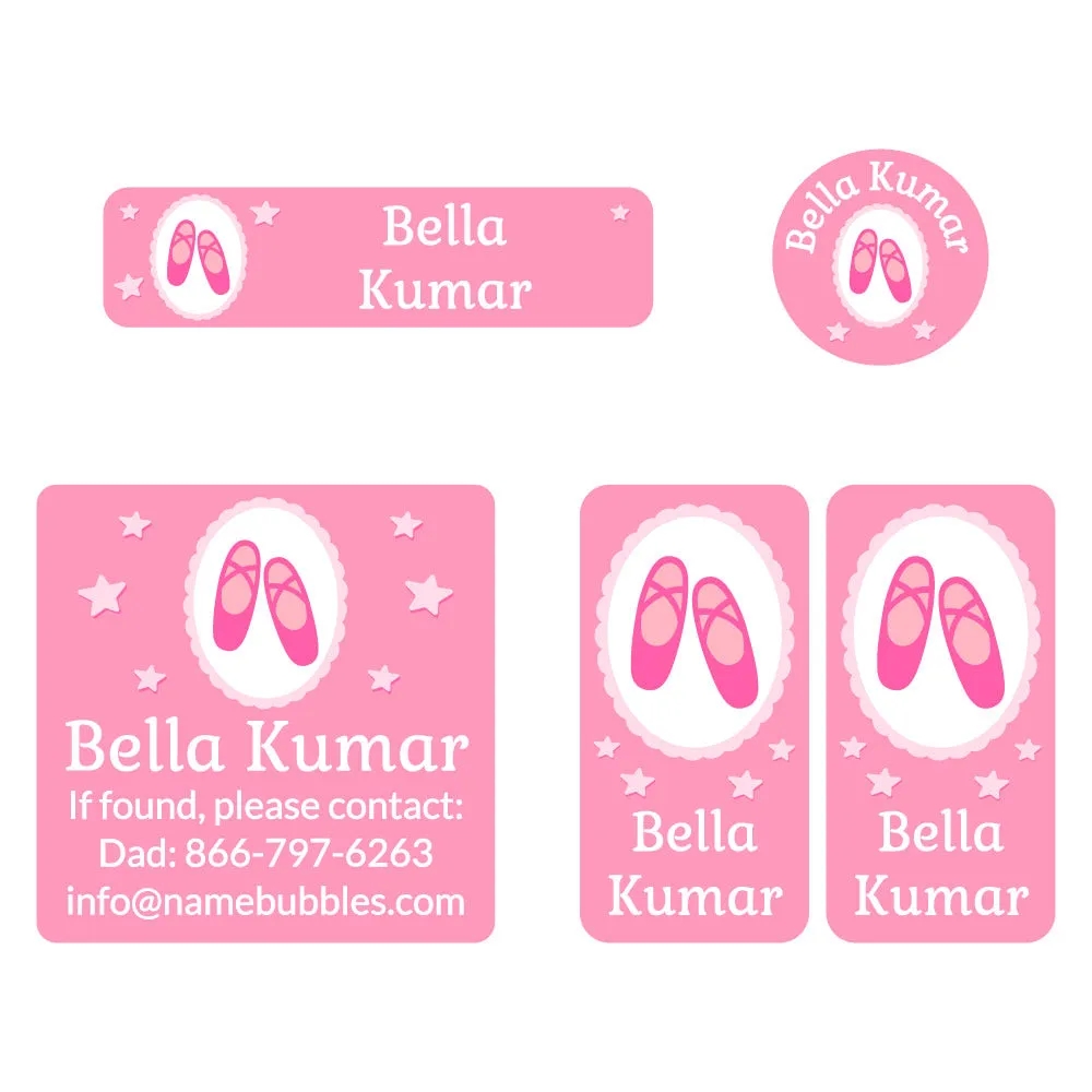 Ballet Sports Labels Pack