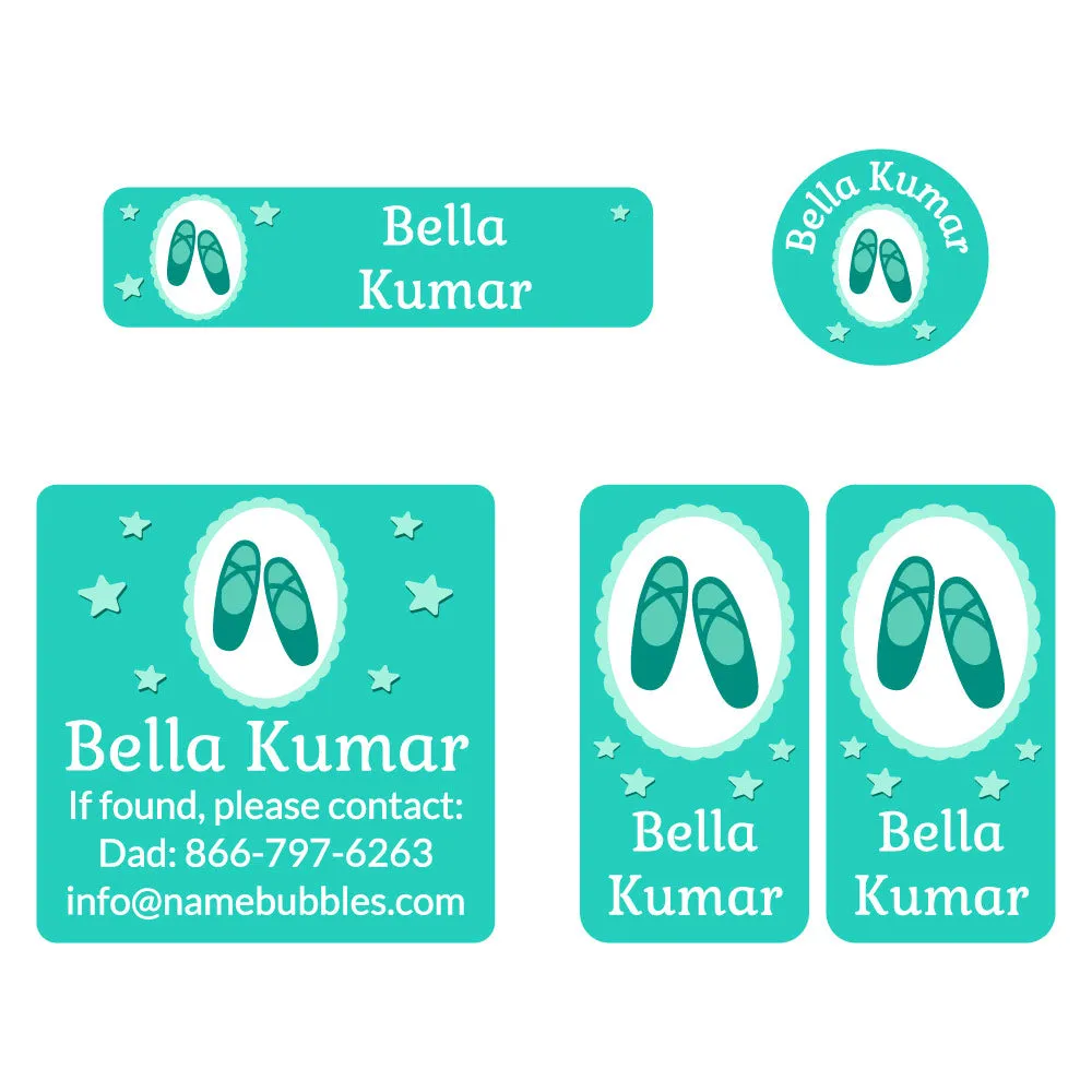 Ballet Sports Labels Pack