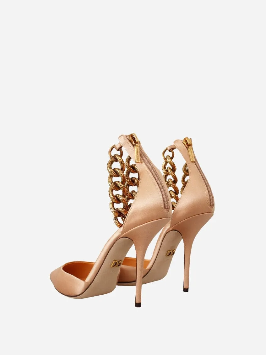Chain-Embellished Pumps