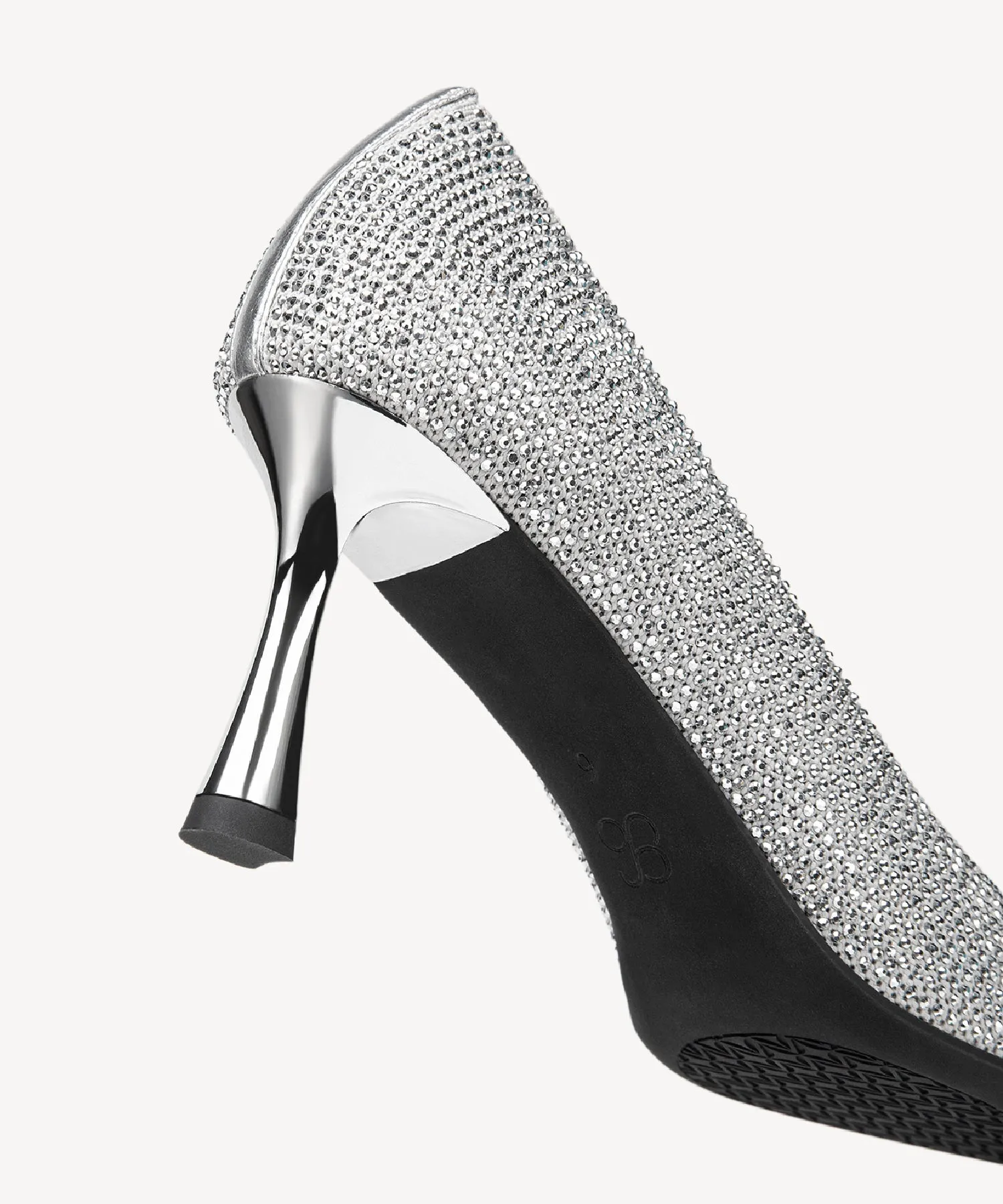 Diamond Pointed Toe Heeled Pumps