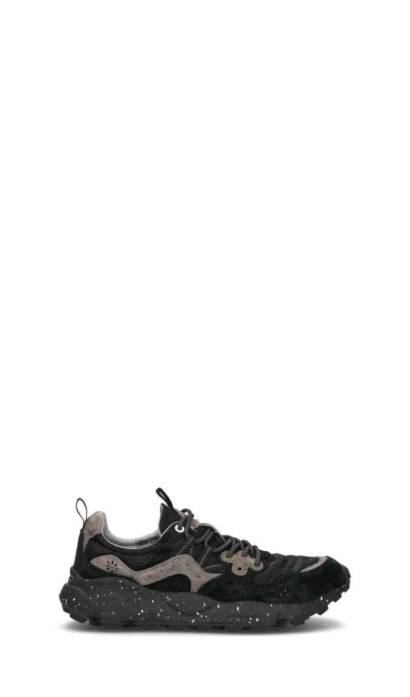 FLOWER MOUNTAIN Sneaker uomo nera in suede