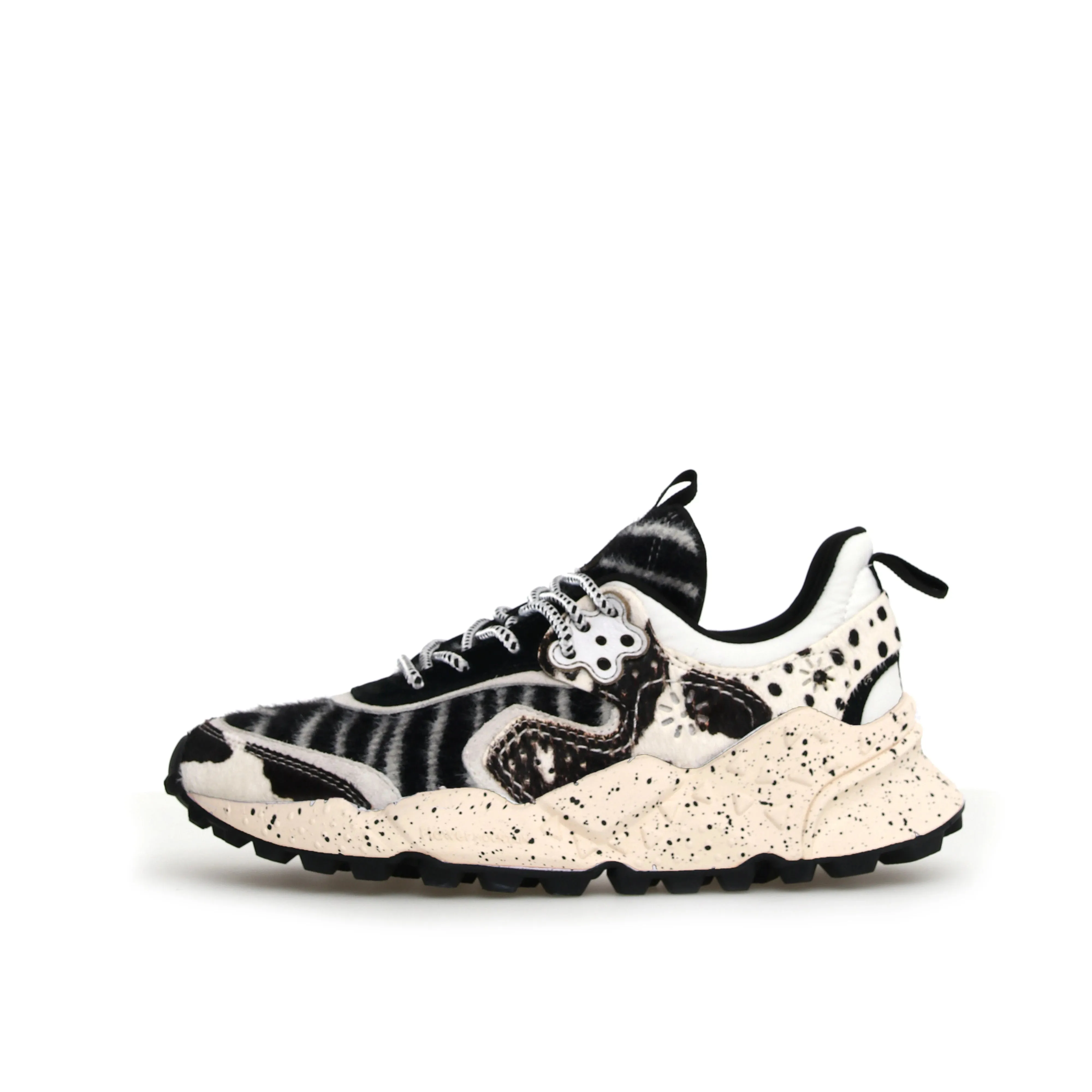 FLOWER MOUNTAIN | SNEAKERS MUJER | KOTETSU WHITE-BLACK | BLANCO