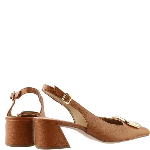 Hogl Cognac Sling Back Pump|910462326