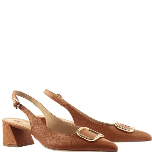 Hogl Cognac Sling Back Pump|910462326