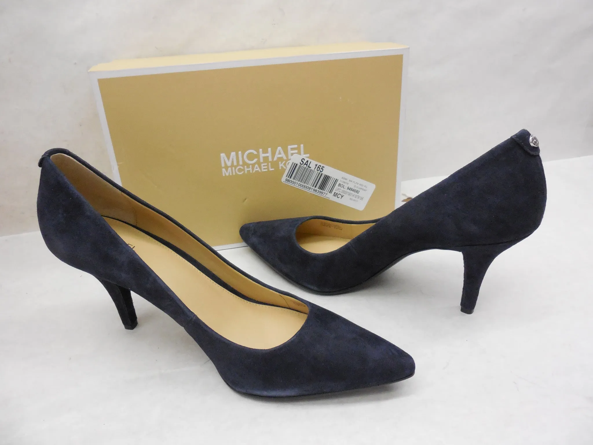 MICHAEL Michael Kors Navy Mid Flex Pumps High Heels Size 11