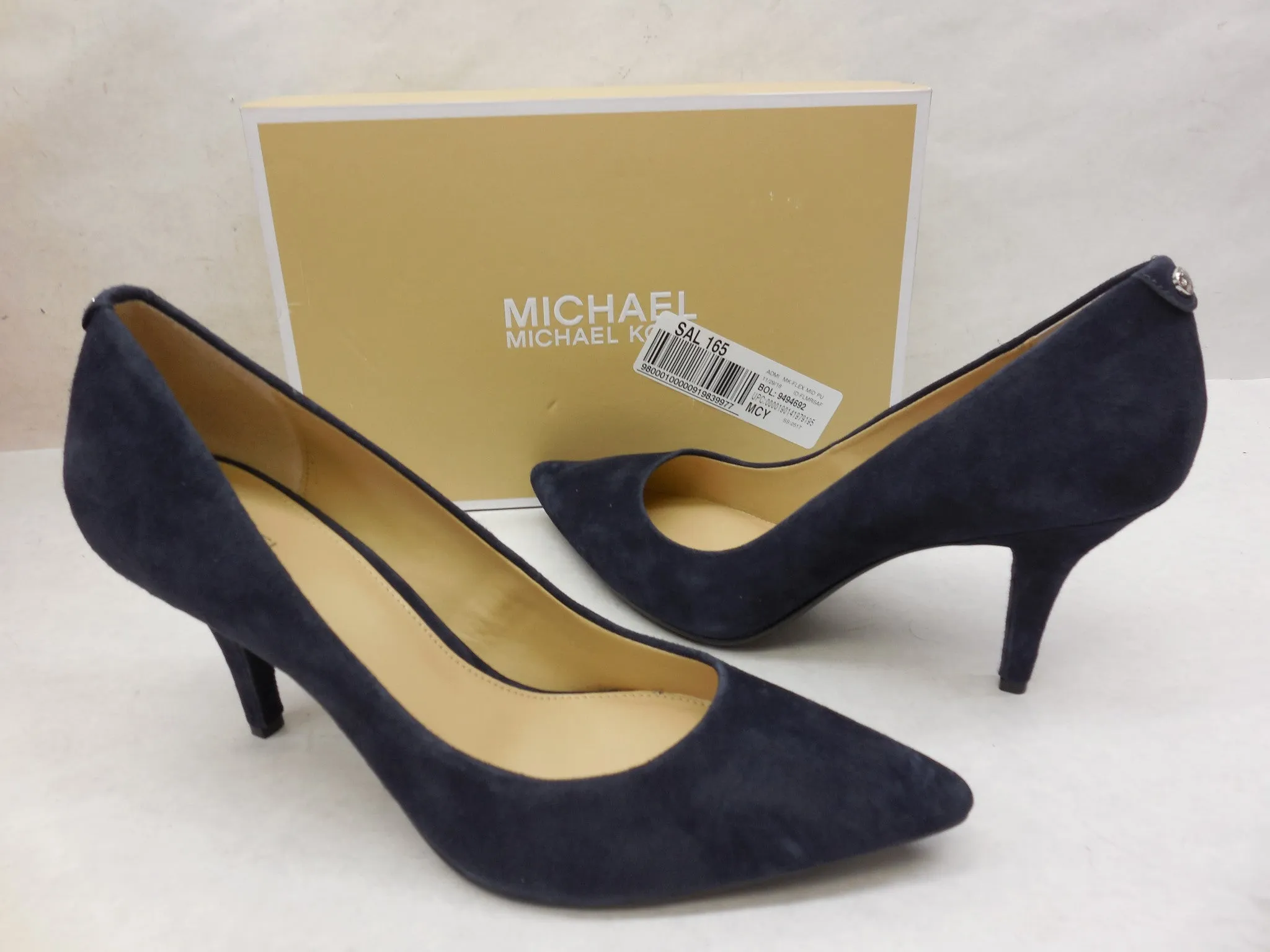 MICHAEL Michael Kors Navy Mid Flex Pumps High Heels Size 11