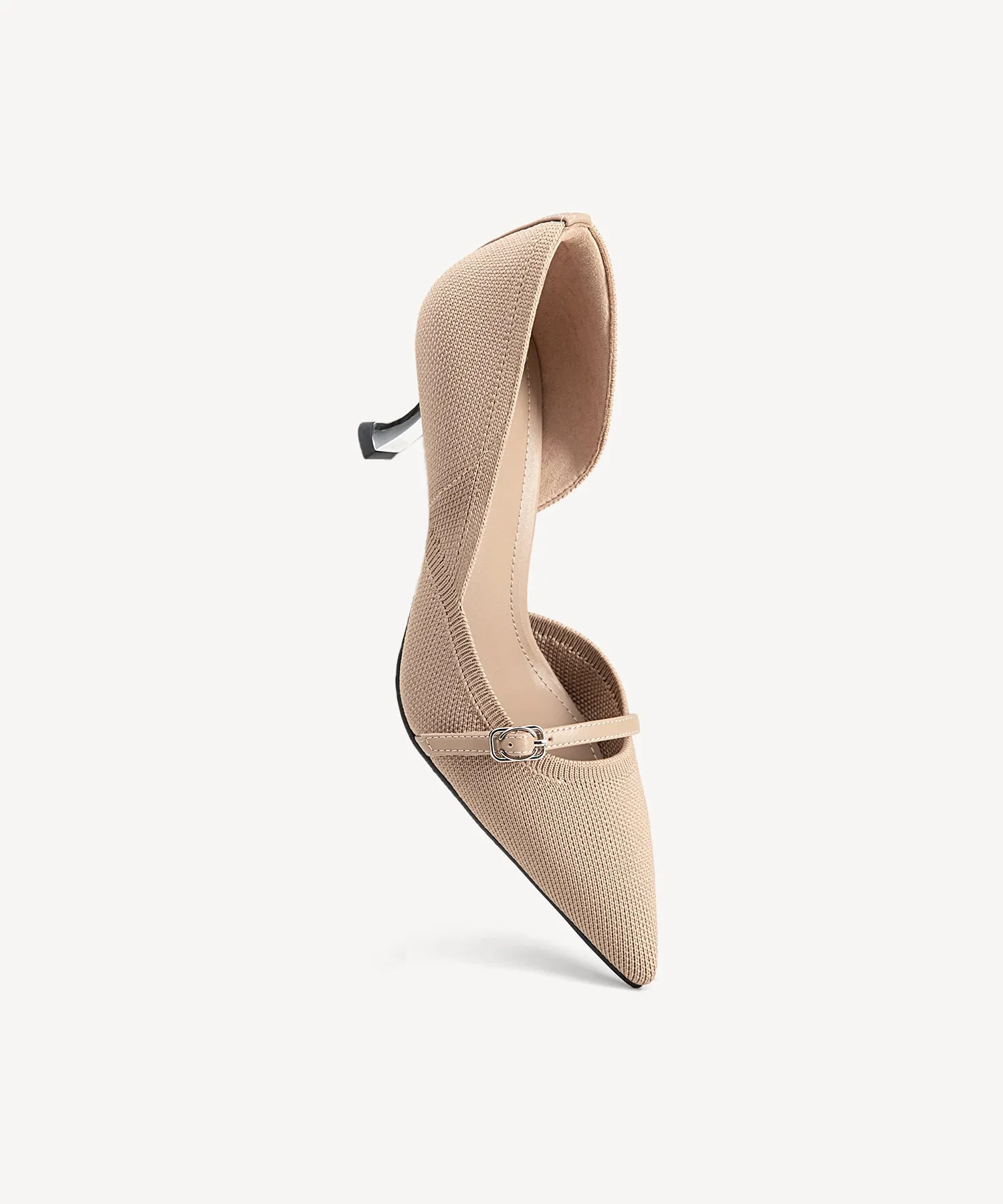 Minimalist Refined Pointed Toe Heeled Pumps