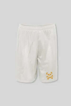 Silver Panther Mesh Shorts - Orange